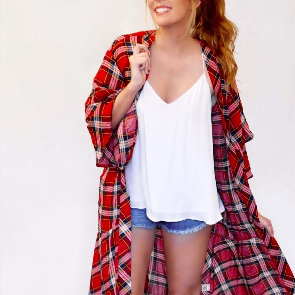 NWT 🆕 Plaid Duster